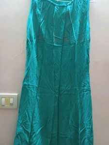 Orange And Light Green Jacket Kurta Set
