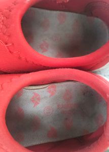 Red Quilted Baby Shoes