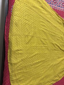 Ethnic Skirt - Mustard Polka Dot