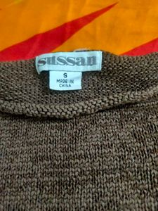 Brown Long Sleeve Sweater