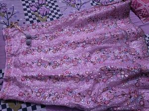Elegant Pink Floral Lehenga