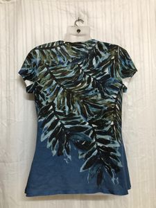 Coldwater Creek Blue Printed Top