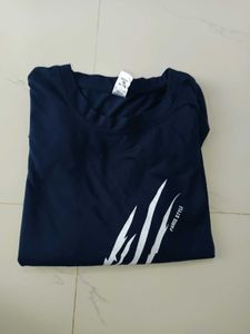 Stylish Navy Blue T-Shirt Full Sleeve