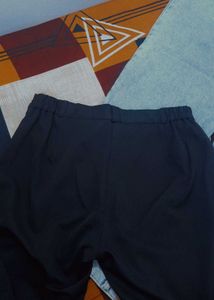 Black Straight Leg Trousers