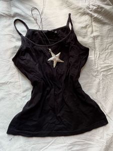 Y2k Black Basic Top