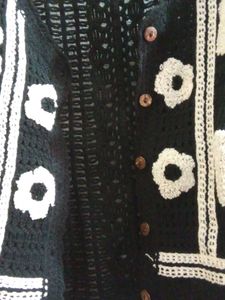 Crochet Floral Vest