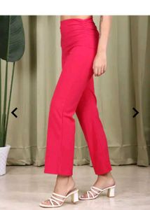 Magenta Wide Leg Pants