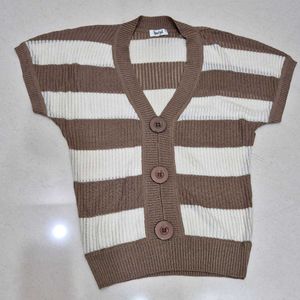 Striped Knit Cardigan