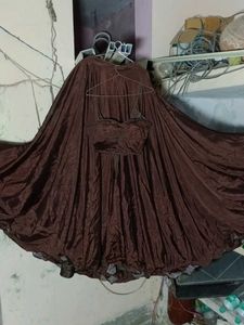 Brown silk  Lehenga Choli Set