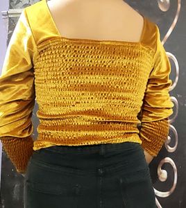 Mustard Yellow Crop Top✨