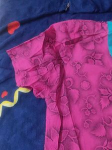 Leaf Print Purple Kurti 🟣💜