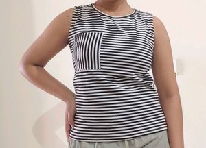 Black And White Strips Top