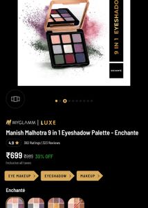 Myglamm Manish Malhotra Eyeshadow Palette Pack 2