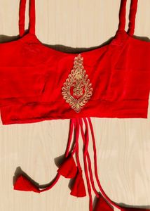 Red Velvet Designer Blouse