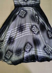 FULLY FLARED BLACK FROCK