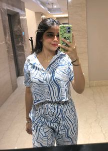 Blue Patterned Co-ord Set