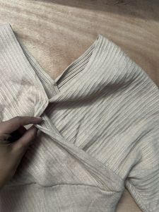 Bodycon Style Beige Dress