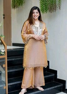 Designer mirror work Co-ord set