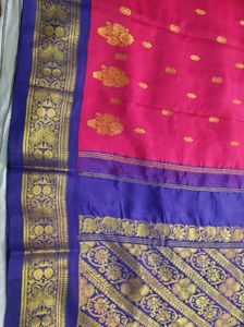 Red &amp; Blue Saree
