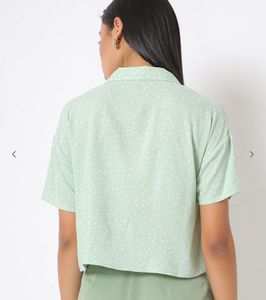 Oversized Crop Shirt
