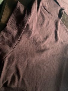 Brown Long Sleeve Top