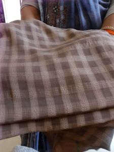 Beautiful Aesthetic Light 🤎 Brown Saree
