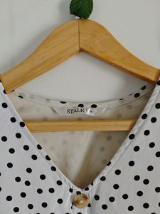 Street Style Stalk Polka Dress