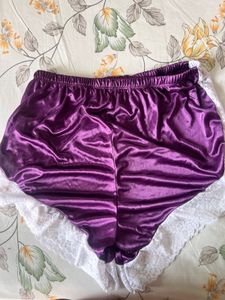 Purple Satin Shorts 💜