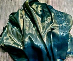 Bridal Sea Green tissue Silk saree