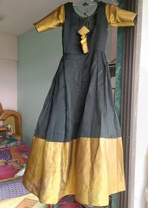 Black Gold Ethnic Gown