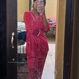 pink pajama set