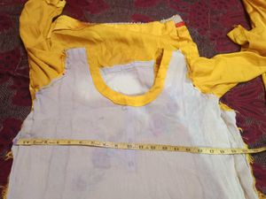 Yellow Embroidered Kurta Set