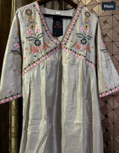 Rich fabric - Alia cut Blush pink kurta set