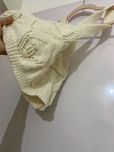 FLAT @199 ! Cute Knit Crochet Top
