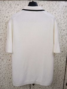 TOPTEN Classic White Knitted Polo T- Shirt