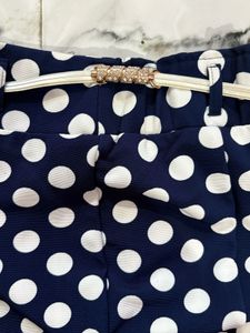 Polka Dot Ruffle Mini Skirt