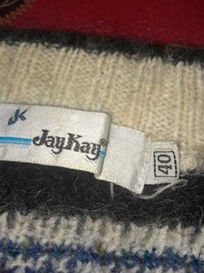 Vintage Striped V-Neck Sweater