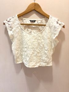 Beautiful Imported Lace Crop Top