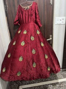 Elegant Embroidered Anarkali Suit
