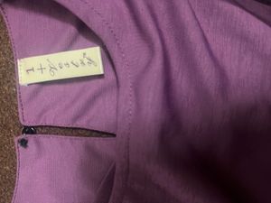 Purple Top With Beautiful Sleeves