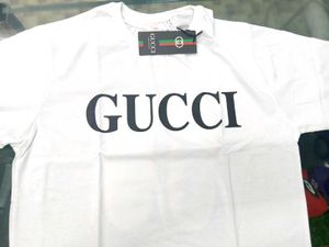 Gucci White Logo Tee