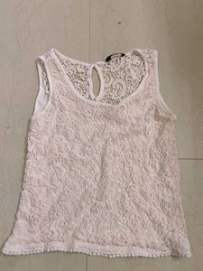 Max Off White Lace Tank Top