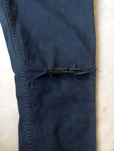 Denim Damaged Jeans for Women