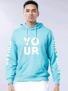 Locomotive Light Blue Graphic Hoodie