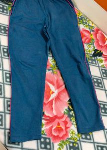 💙 Fleece-Lined Tracksuit - Navy/Pink Stripes 💙