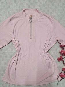 Bodycon Pink Sporty Top in size M