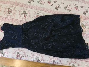 Navy Blue Partywear Gown