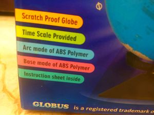GLOBUS 808 , 360° Rotating Globe, Scratch Proof, Educational Toy