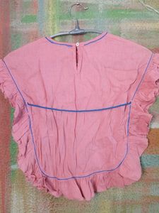 Cute Pink Polka Dot Top