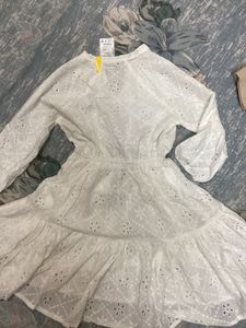 White Embroidered Dress